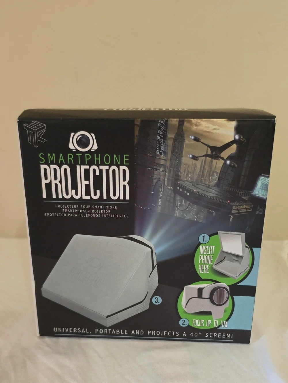 Smartphone Projector Portable White And Black Phone Projector
